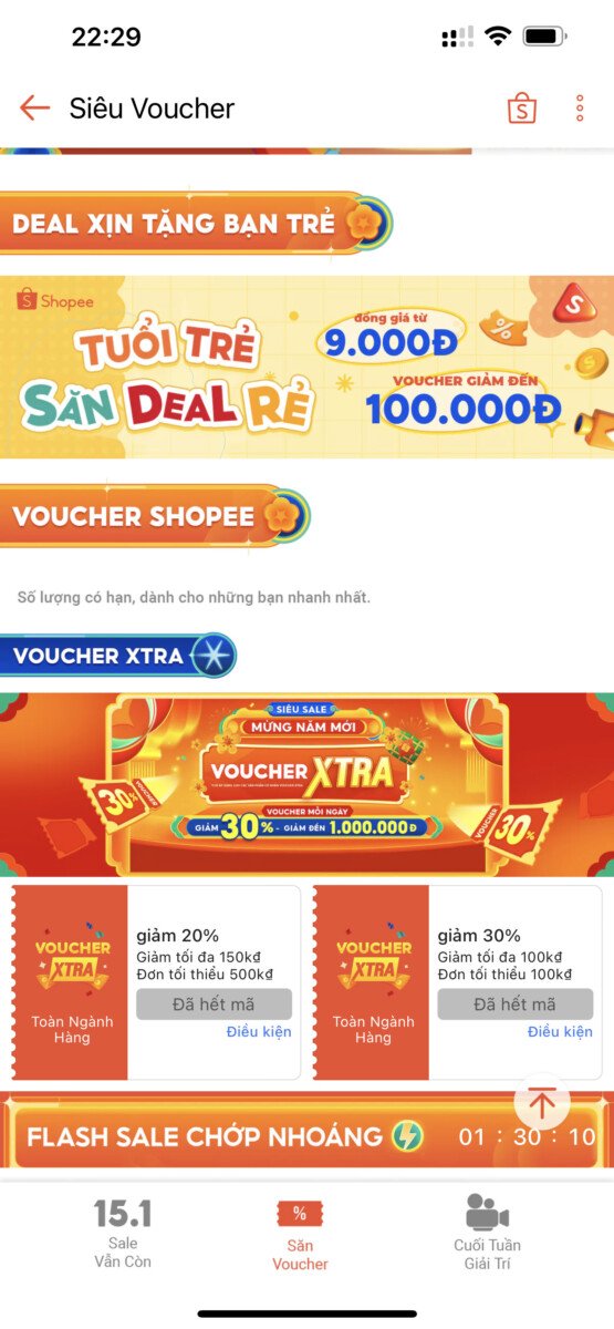 Kho Voucher Shopee