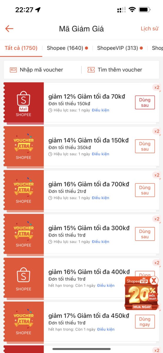 Kho Voucher Shopee