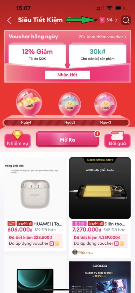 ma giam gia Lazada 6