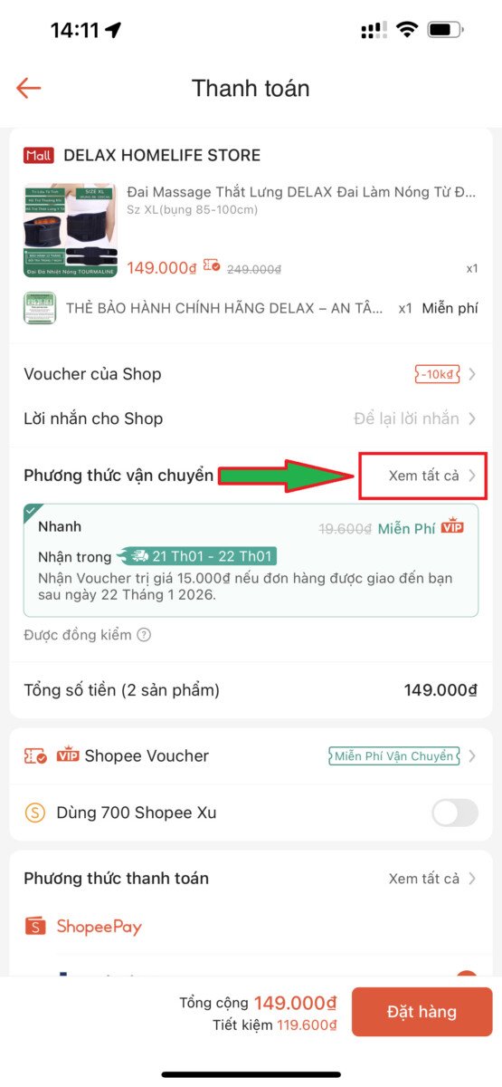 Shopee Giao Hang Cuoi Tuan