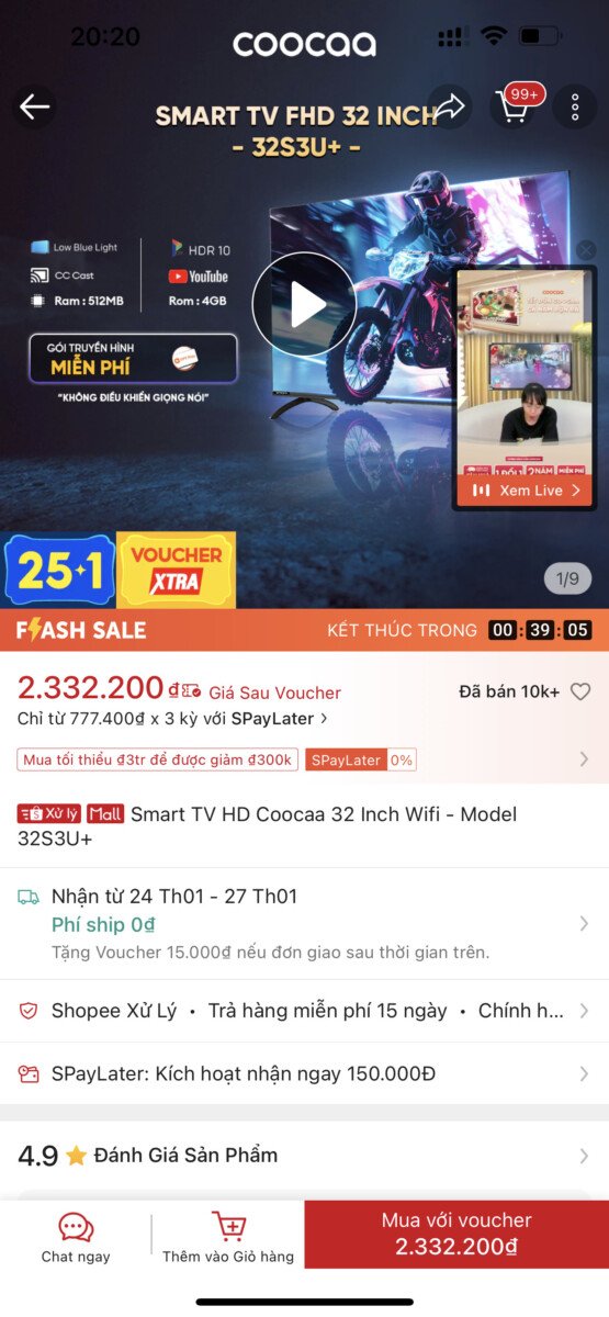 Su Dung Nhieu Ma Giam Gia Shopee