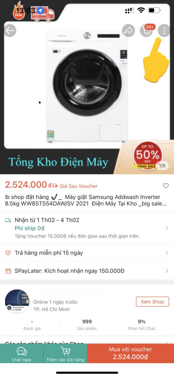 To Cao Shop Va San Pham Tren Shopee