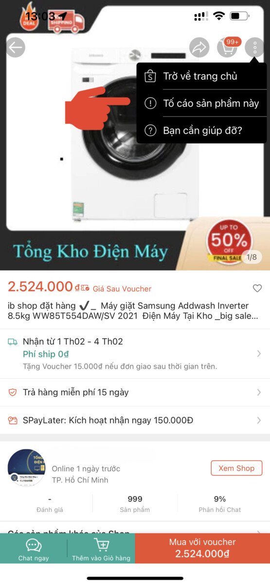 To Cao Shop Va San Pham Tren Shopee