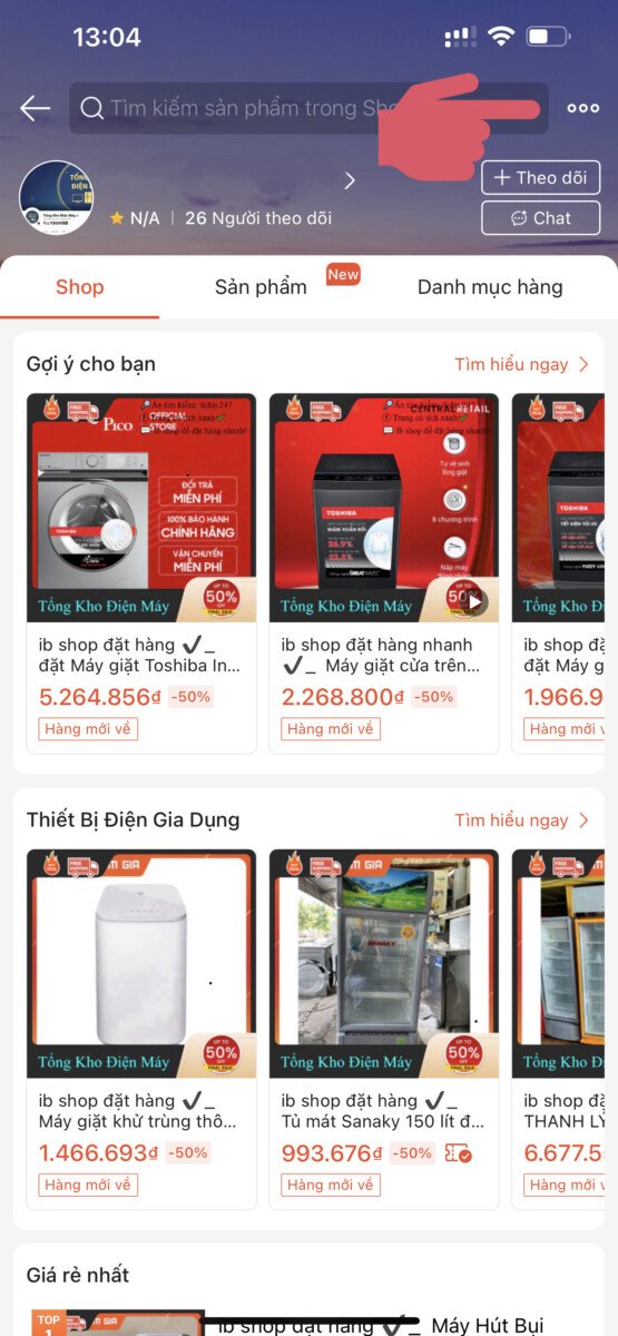 To Cao Shop Va San Pham Tren Shopee